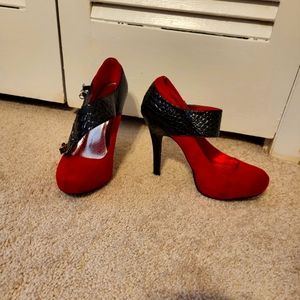 Bamboo red heels size 8.5
